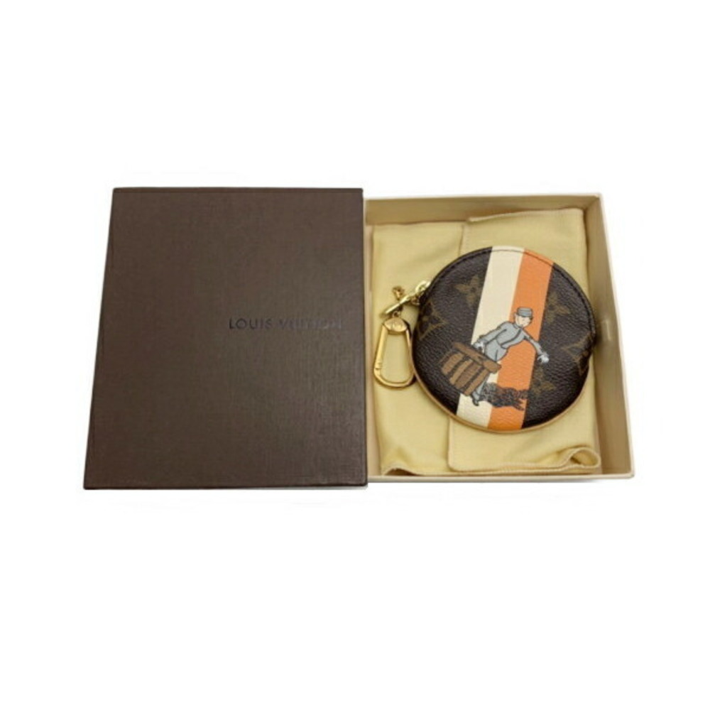 Louis Vuitton Groom Wallet Porte Monnaie Long Orange Round - Picture 3 of 5